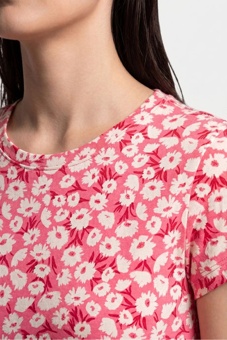 Sweet Dreams Floral Printed Short Nightdress - Peach Pink — image 3
